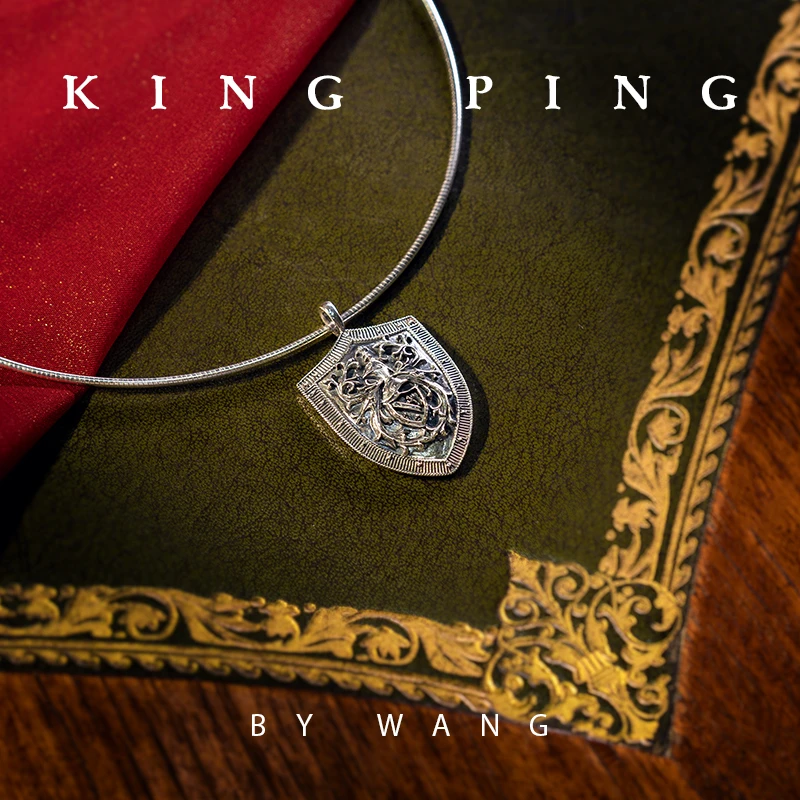 坠链均925银 时光之徽KING PING BY WANG原创设计项链银制锁骨链