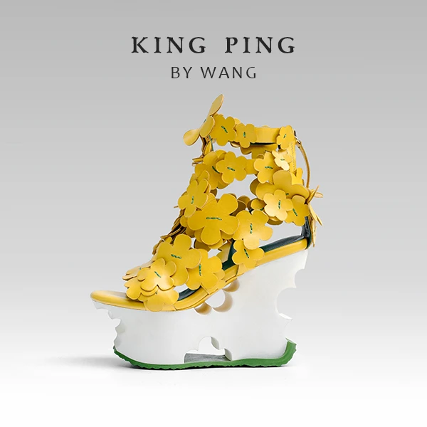 『一树花开』KING PING秀场款女士原创夏时尚款凉鞋露趾时装 X04991