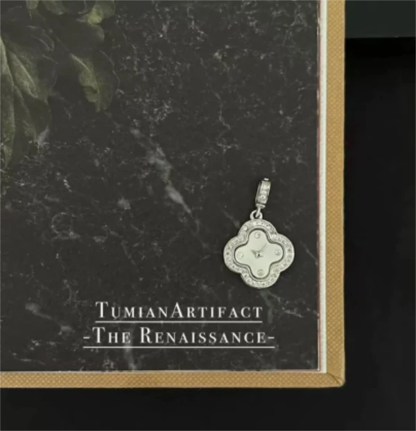 吊坠925银 【定格时间】 四叶草吊坠设计时尚复古风气质精致百搭