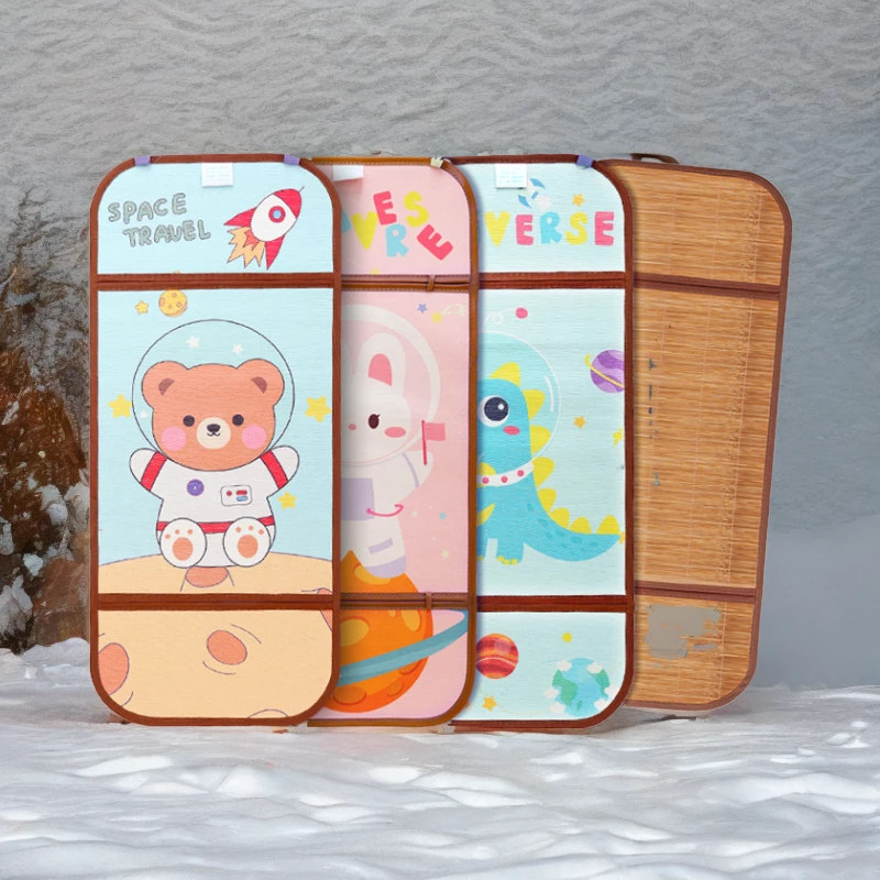 婴儿推车凉席双面冰丝竹席坐垫通用型儿童夏季婴儿车小孩吸汗透气