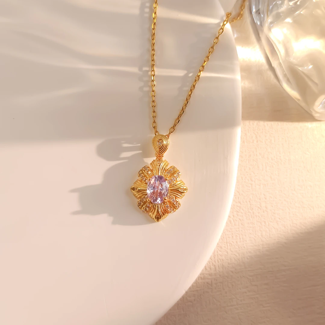 铜合金项链 WJH-001201【紫韶】项链高级感百搭设计欧美轻奢