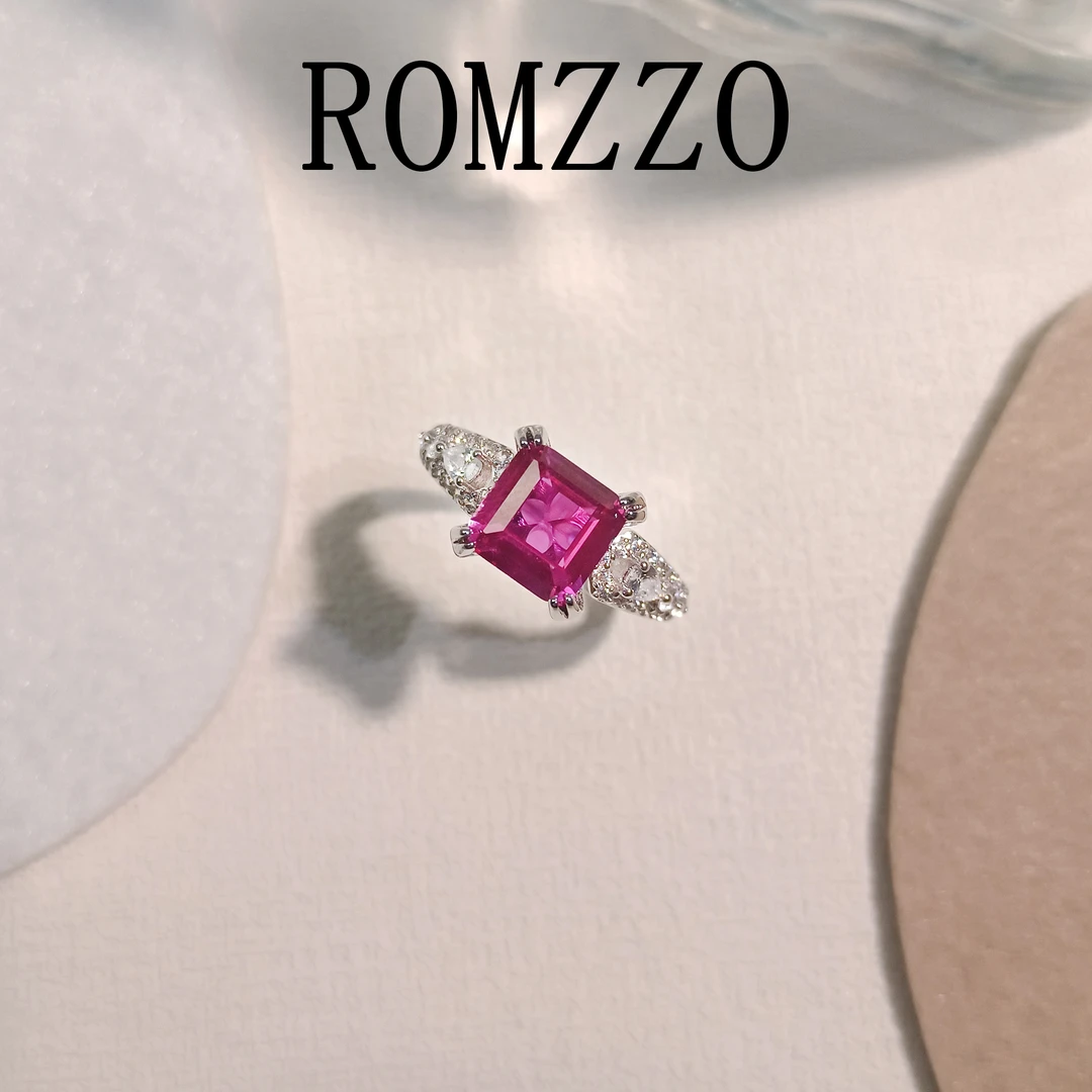 铜合金合成锆石戒指 WGTL-001231【红绮】戒指气质小众时尚欧美