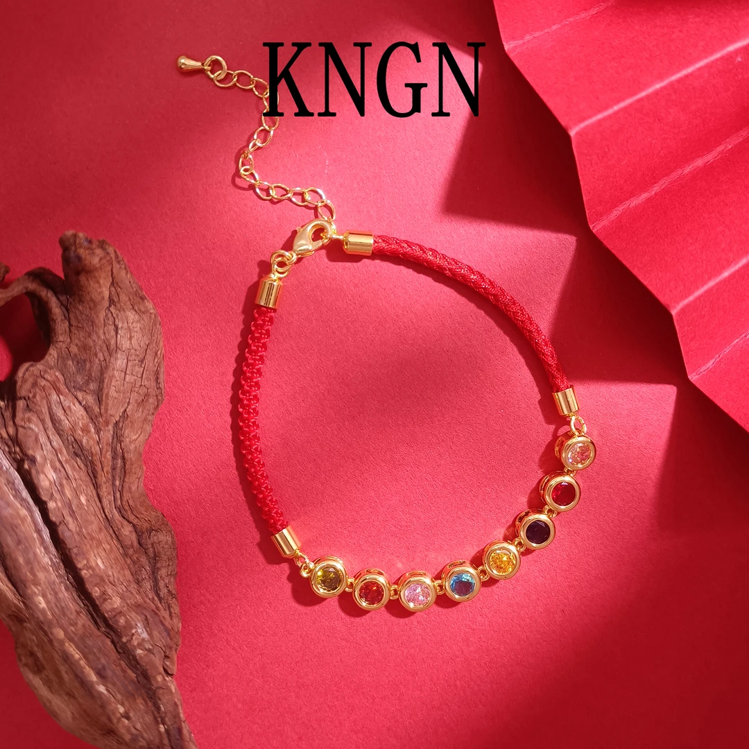 铜合金合成锆石手链 WRSS-001824【平安喜乐】手链优雅气质精致简约