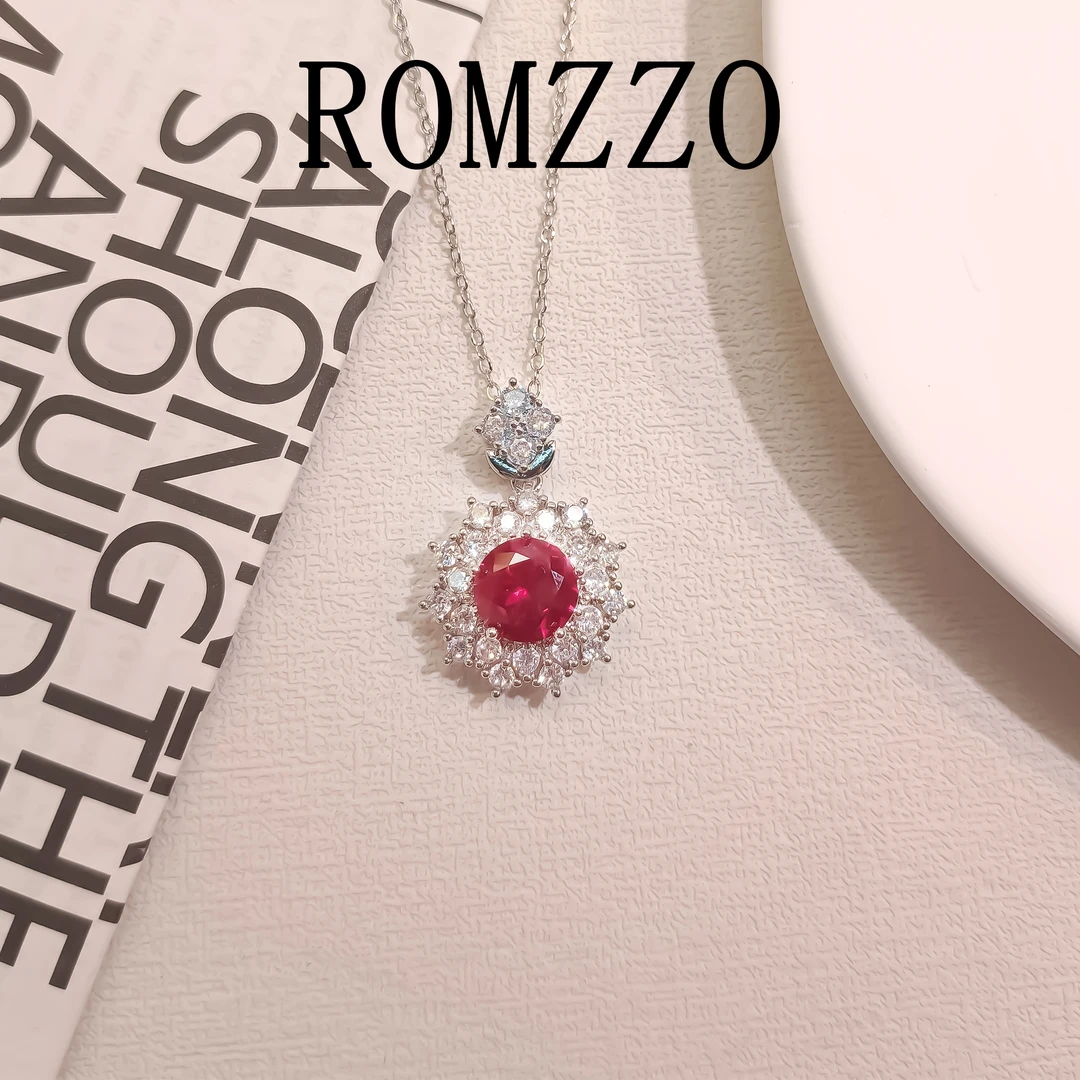 铜合金合成锆石项链 WGTL-001267【红焰】项链百搭简约欧美时尚经典