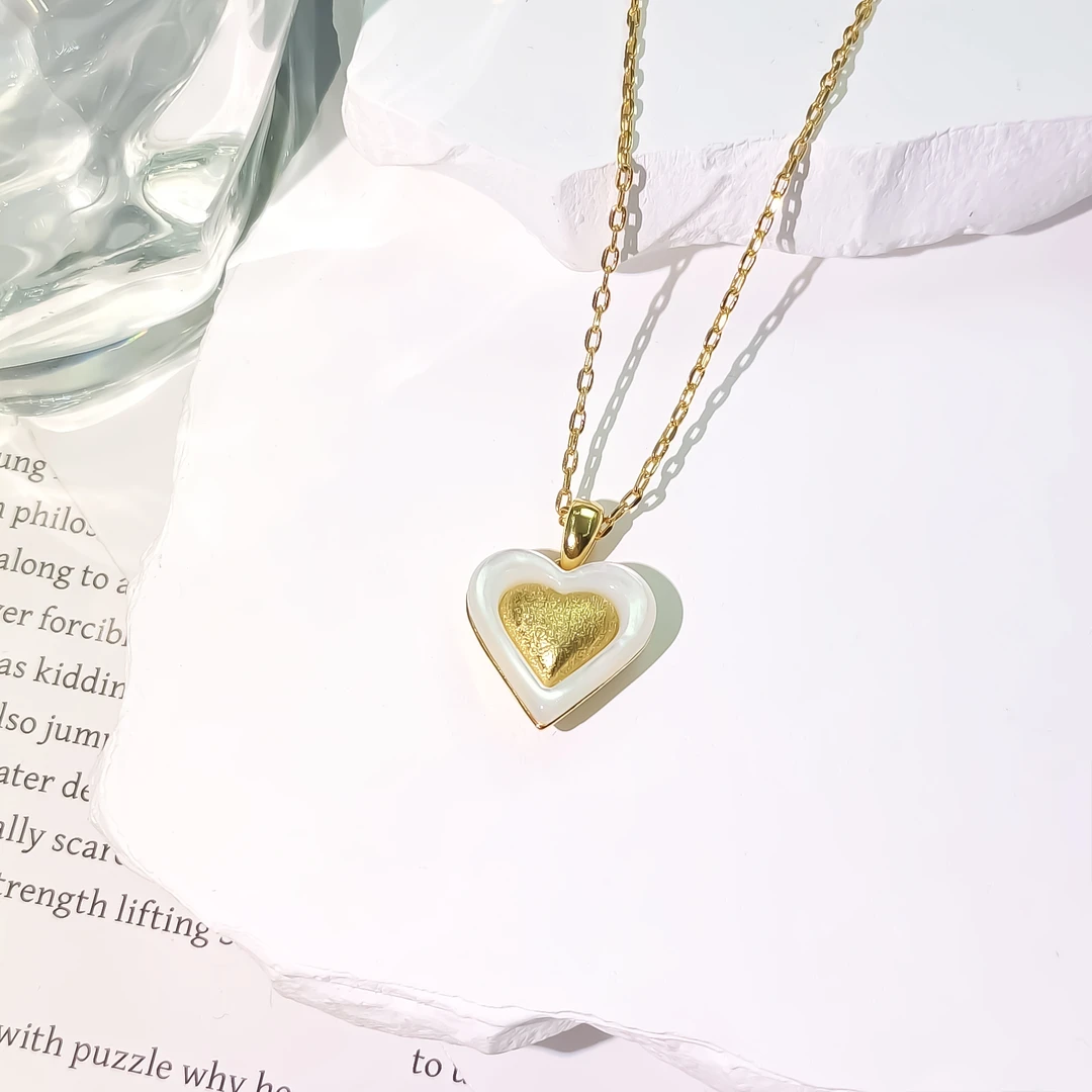 铜合金合成锆石项链 WJH-001039【曦华之光】项链简约欧美时尚经典