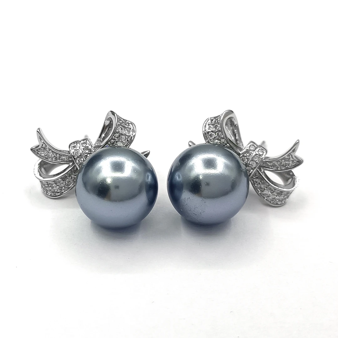 铜合金合成锆石耳饰 HSM-37337 耳饰百搭时尚轻奢气质个性简约