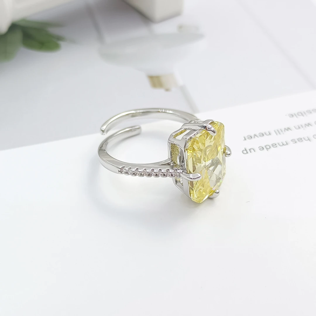 铜合金合成锆石戒指 FXLM-53471 戒指气质轻奢时尚欧美