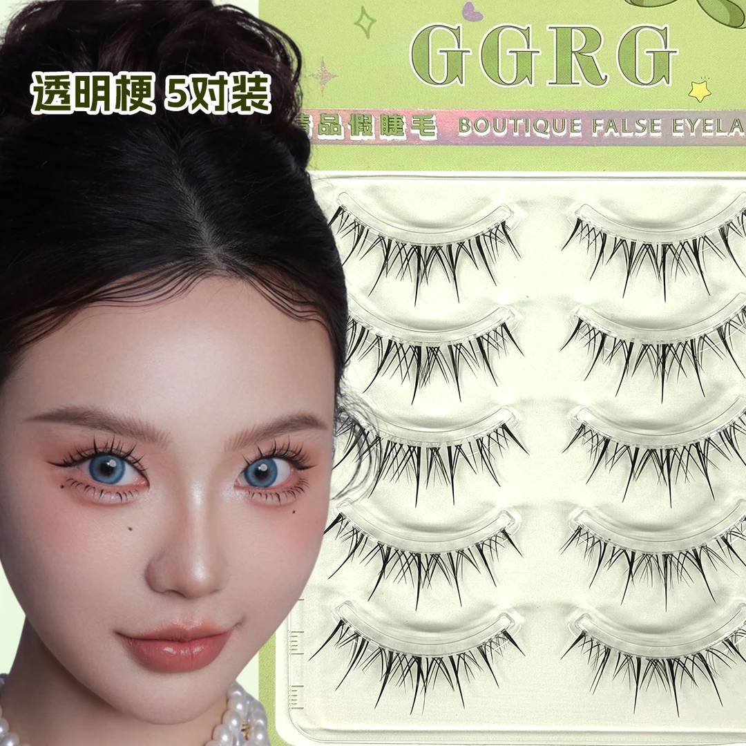 GGRG歌苒假睫毛轻泰妆星级眼妆明星妆M32卷翘高品质透明梗上睫毛