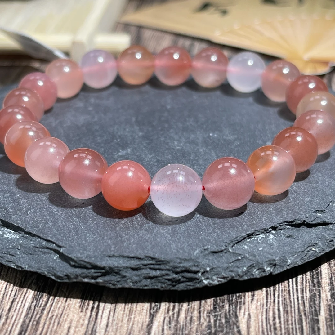 【龙龙珠宝严选】保山多宝南红单圈手串9MM/HT88389多样性发货