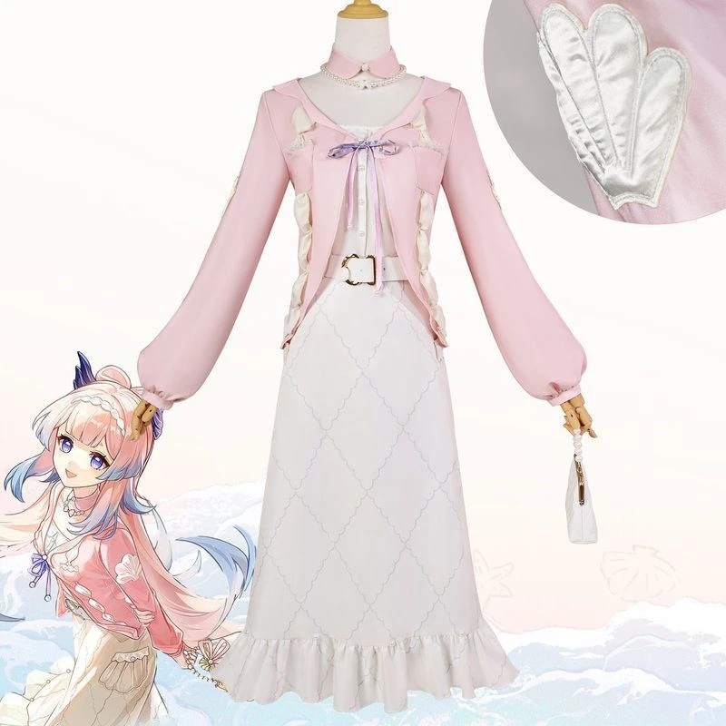 原神x小红书联动cos服洄游珊海珊瑚宫心海cosplay游戏角色扮演服