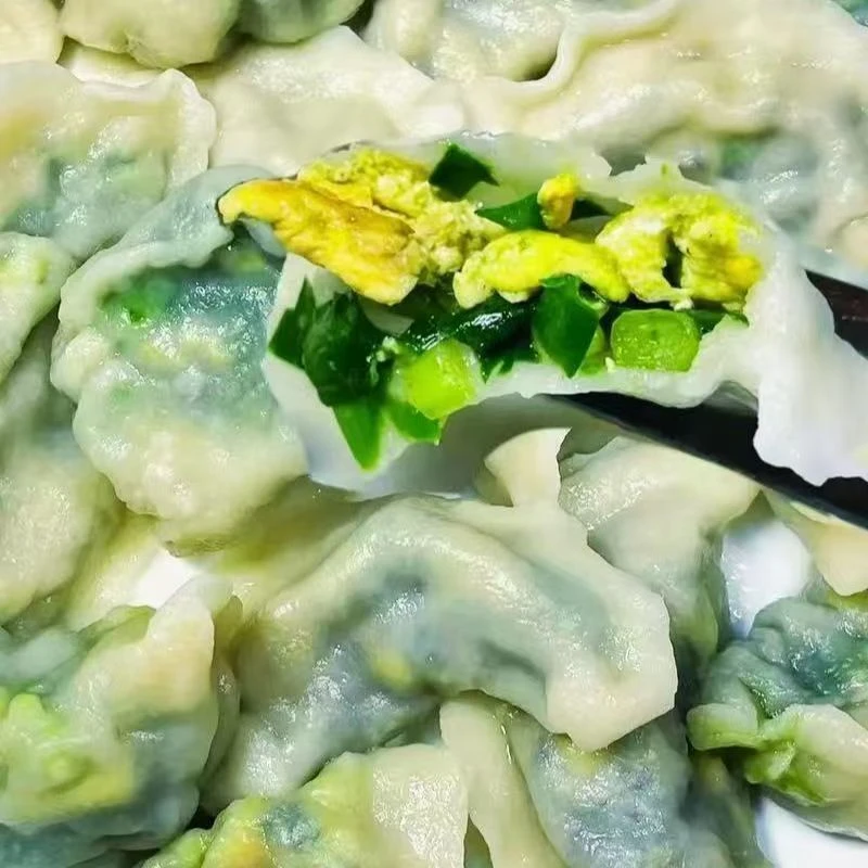 【到手5斤】现包韭菜鸡蛋水饺手工水饺面食煎饺蒸饺早餐速食150个