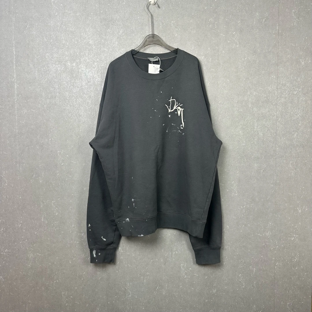 DIOR 迪奥 FW22字母Logo彩绘染色效果卫衣 XL码/99新002453