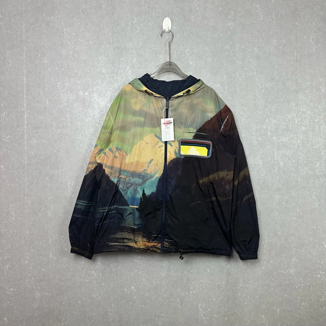 Prada 普拉达 扎染双面穿尼龙外套 L码/99新/002428