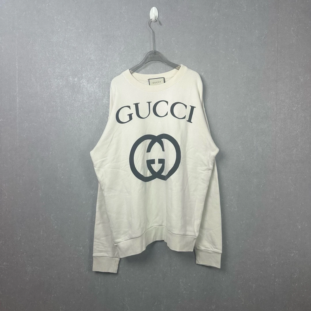 GUCCI 古驰 互扣式双G超大造型套头卫衣M码/98新/公价8700/002458
