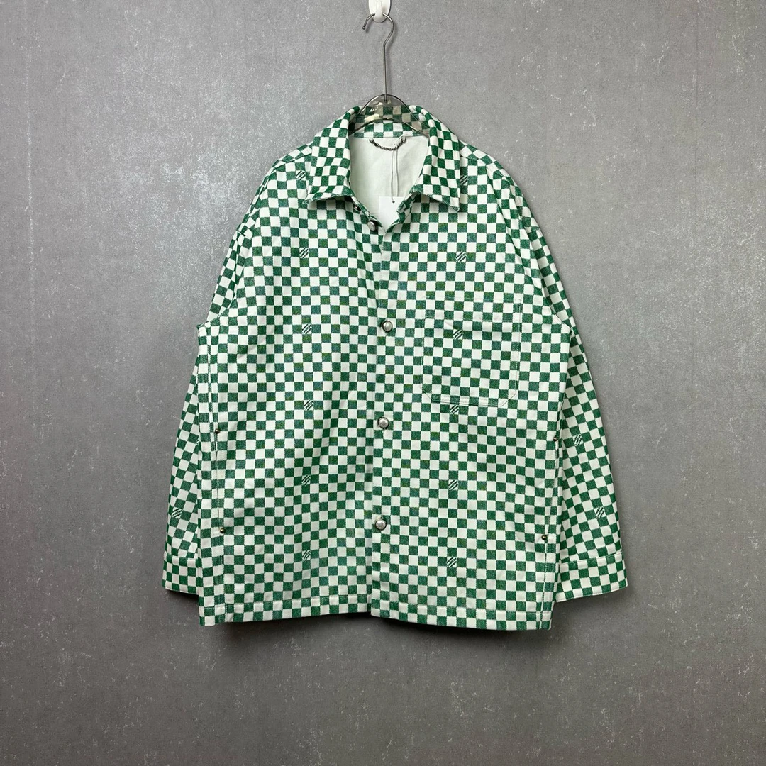 LOUIS VUITTON LV SS24格子满印牛仔外套 50码/全新带吊002447