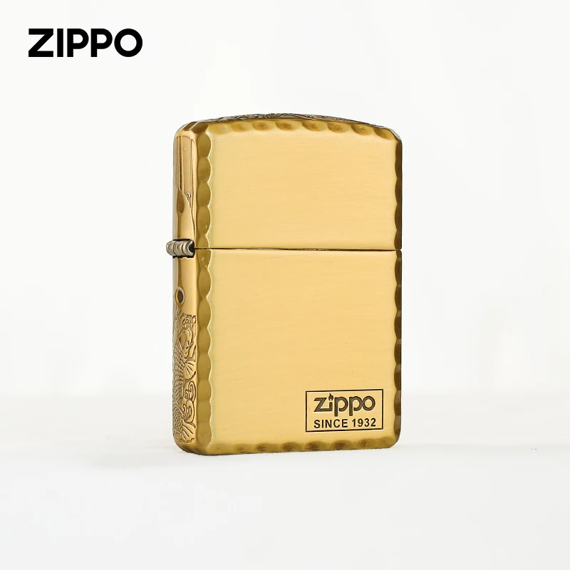 zippo煤油打火机古铜盔甲咬边鲤鱼正品防风送礼高级感DY9910ZB