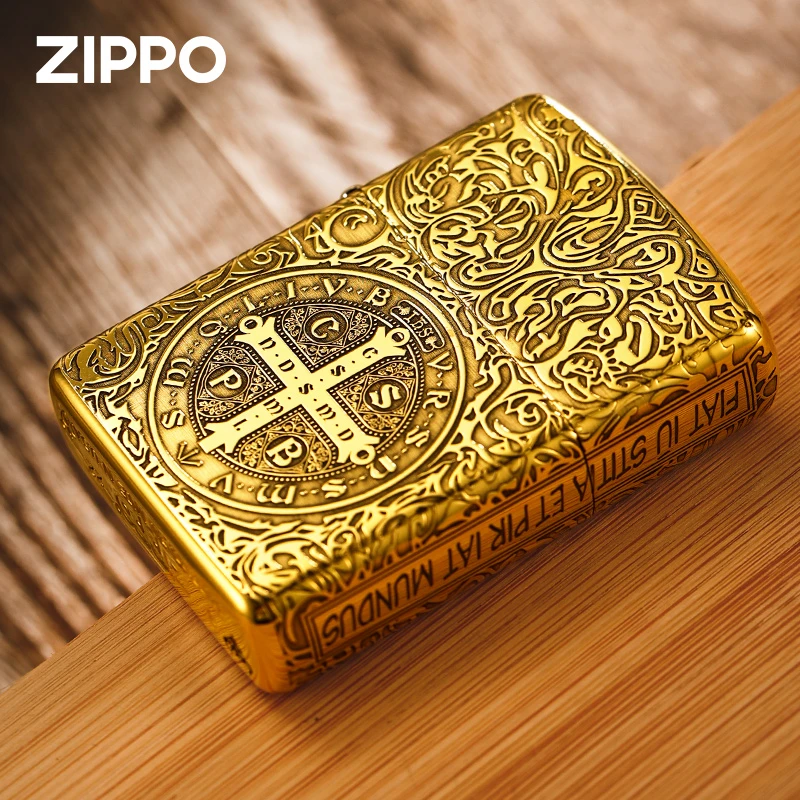 ZIPPO煤油打火机蚊版盔甲康斯坦丁（竹盒装）防风原装男士DY9912DK