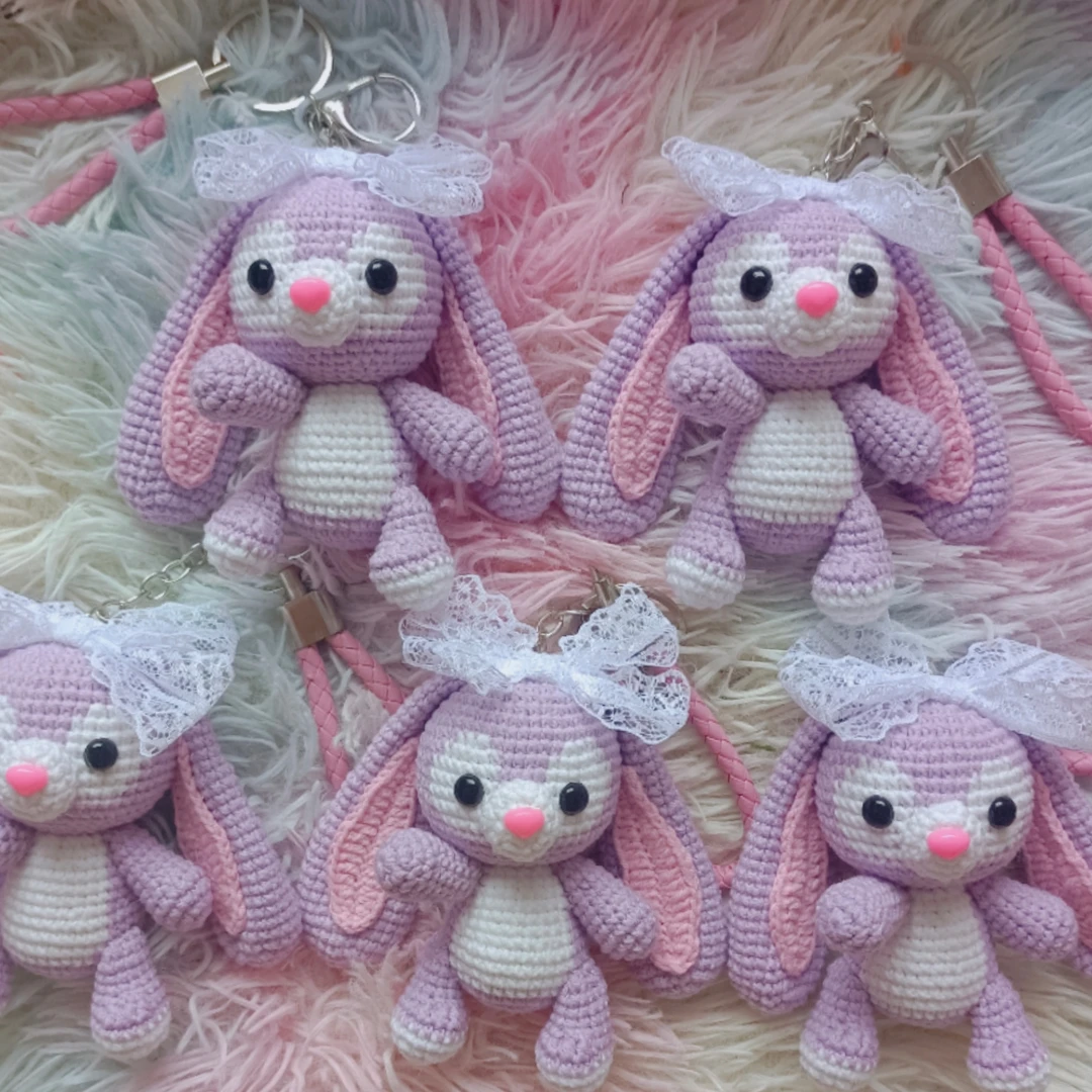 钩针成品毛线编织玩偶史黛拉星黛露兔子年猪手机挂件车钥匙扣手工