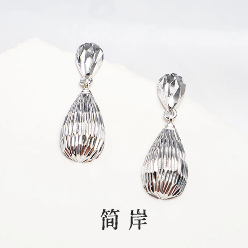 jeshore/简岸 925银耳饰 气质简约天使之泪耳环
