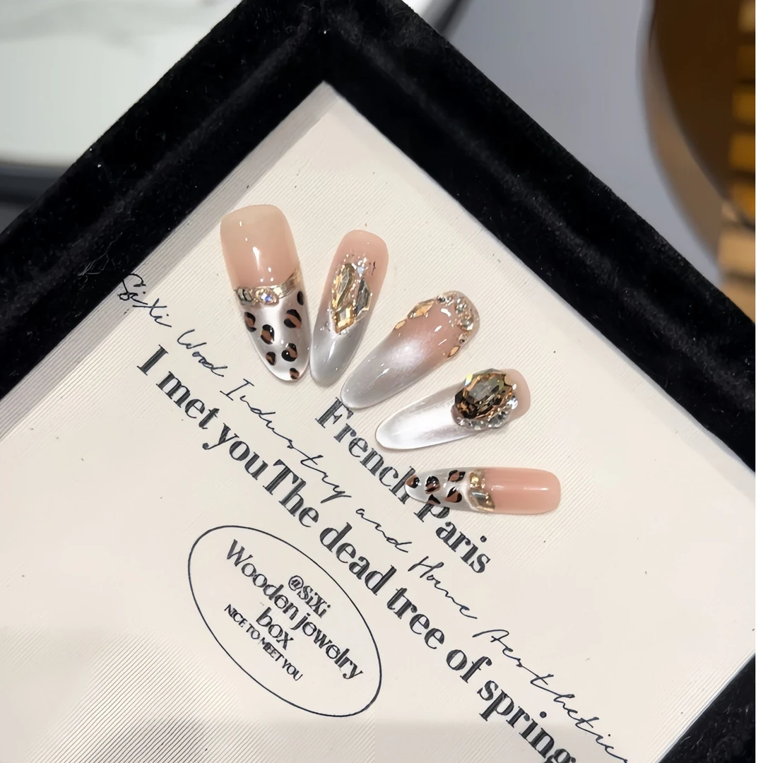 【小野猫】显白纯手工猫眼穿戴甲美甲