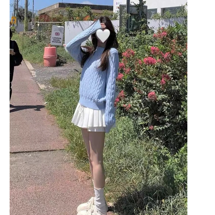 【沿海闲云】秋季时尚简约气质显瘦甜美减龄上衣百搭小众垂感裤裙