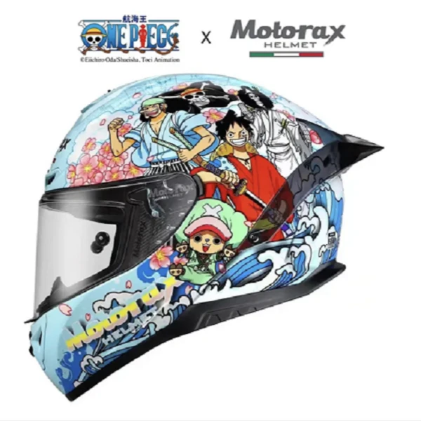 Motorax/摩雷士r50s海贼王摩托车头盔男女四季赛车重机车骑行全盔
