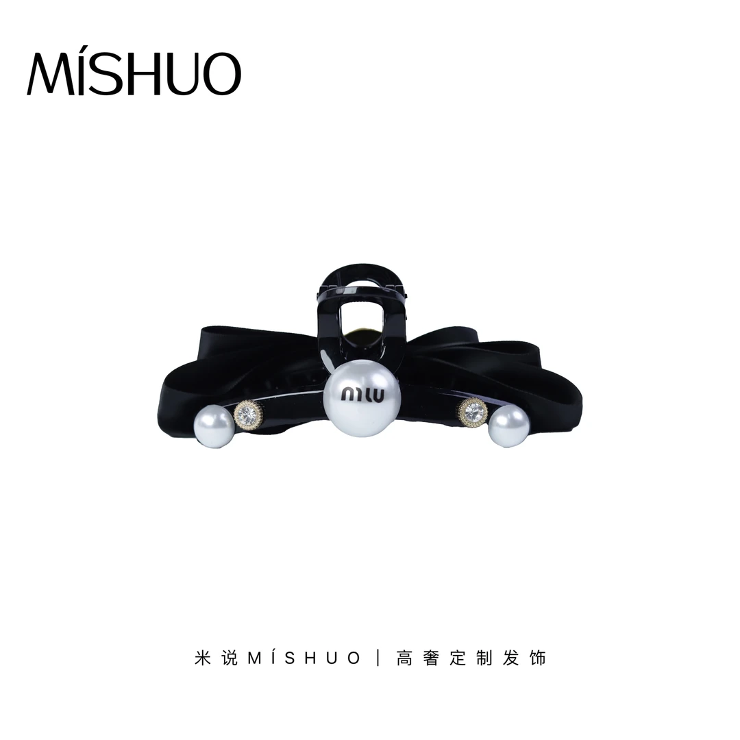 韩系优雅甜美高品质ab款蝴蝶结抓夹042