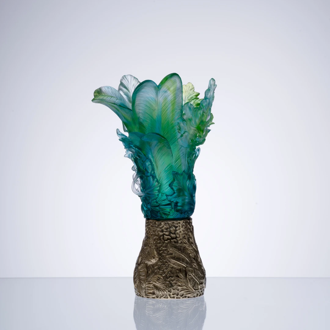 仓一艺术空间【热带婆罗洲】轻奢中式美式极简餐桌玄关艺术花瓶摆件