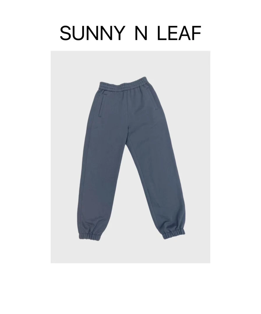 SUNNY N LEAF 新款磨毛闪银时尚百搭束口休闲裤 LFXKD41684