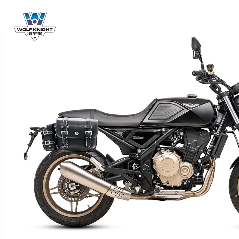 肌车狼 适用高金GK400边包侧边包复古边箱改装头盔包防水快拆专用