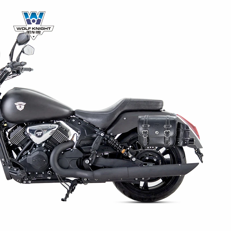 肌车狼 适用香帅路霸800边包侧边包复古边箱改装头盔包防水快拆架
