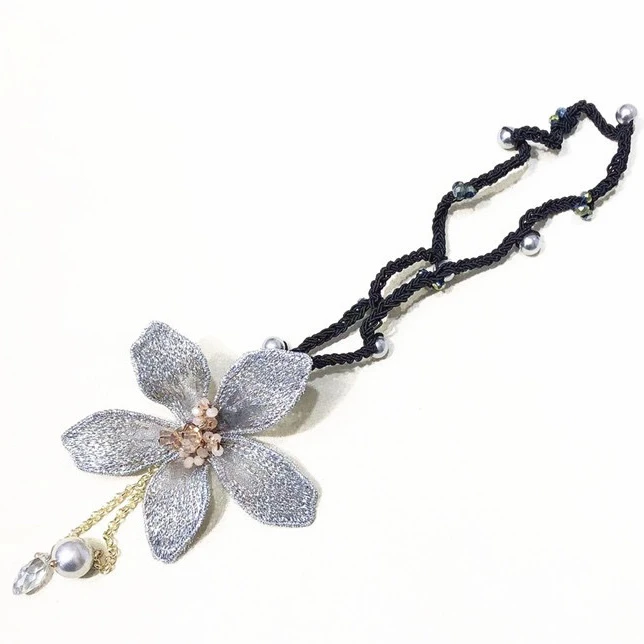 317多功能花朵复古发绳网红手链项圈