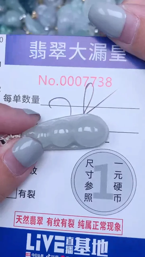 【闪购商品】翡翠吊坠(不含链)未镶嵌7738