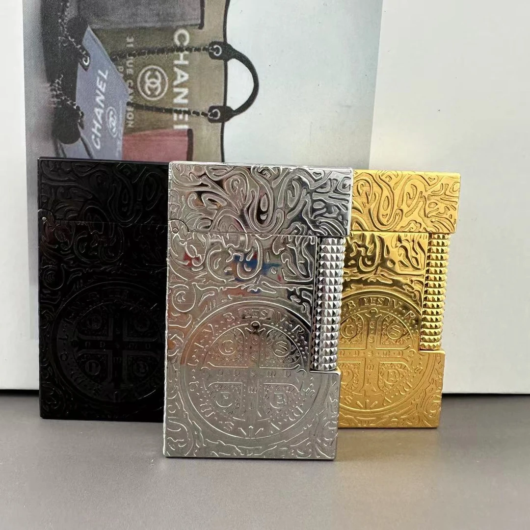 卡路康斯坦丁纯铜侧滑充气朗声复古打火机时尚