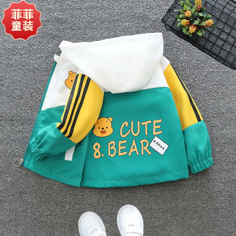 男童2024秋装新款夹克中大童洋气风衣外套女童春秋款运动上衣