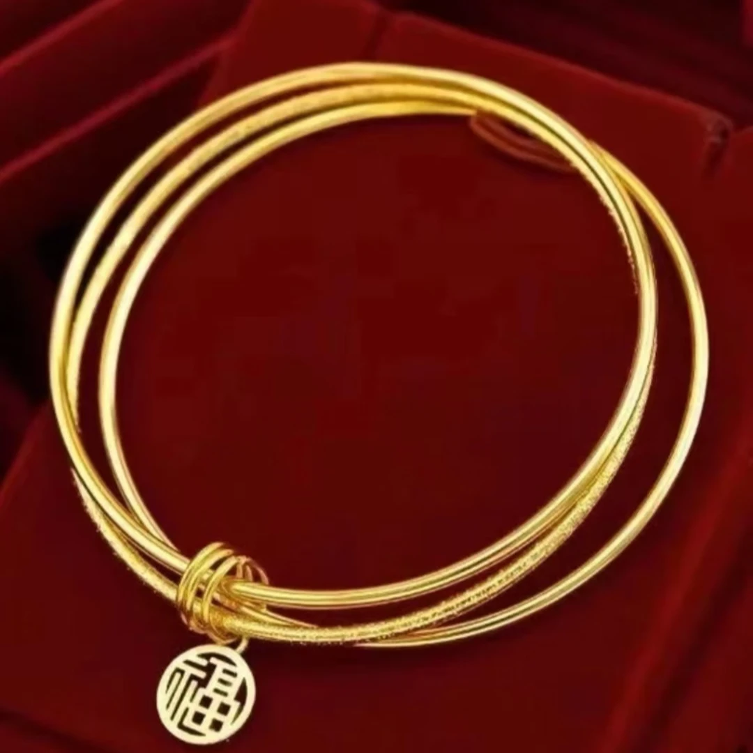 合金手镯 新款【三生三世手镯】气质时尚百搭精美福字牌轻奢经典