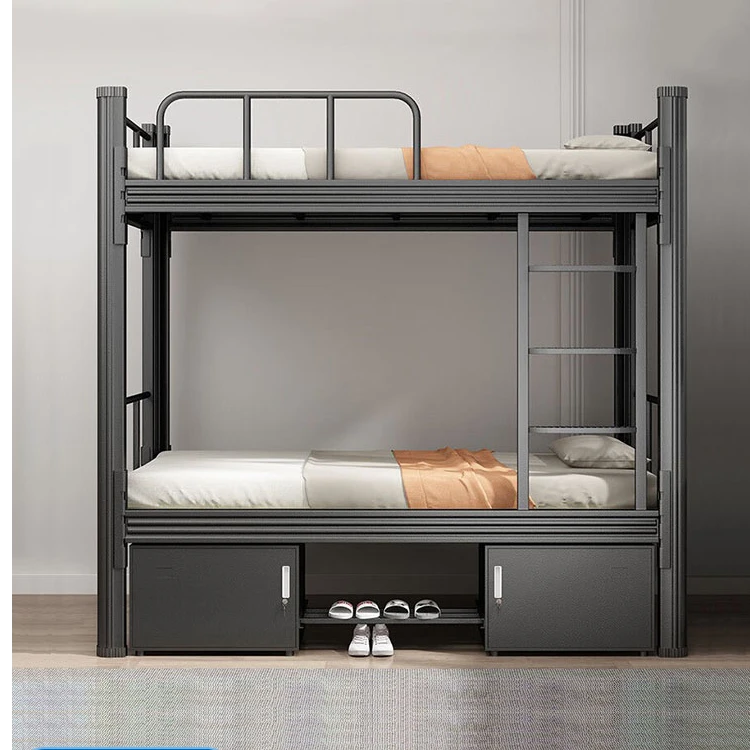 上下铺高低床员工铁架床工地成人架子床双层家用高颜值家具