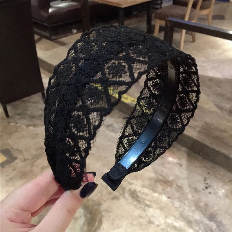 布艺发饰 遮白发神器发箍遮盖的女宽边发卡头箍网红新款高档发饰