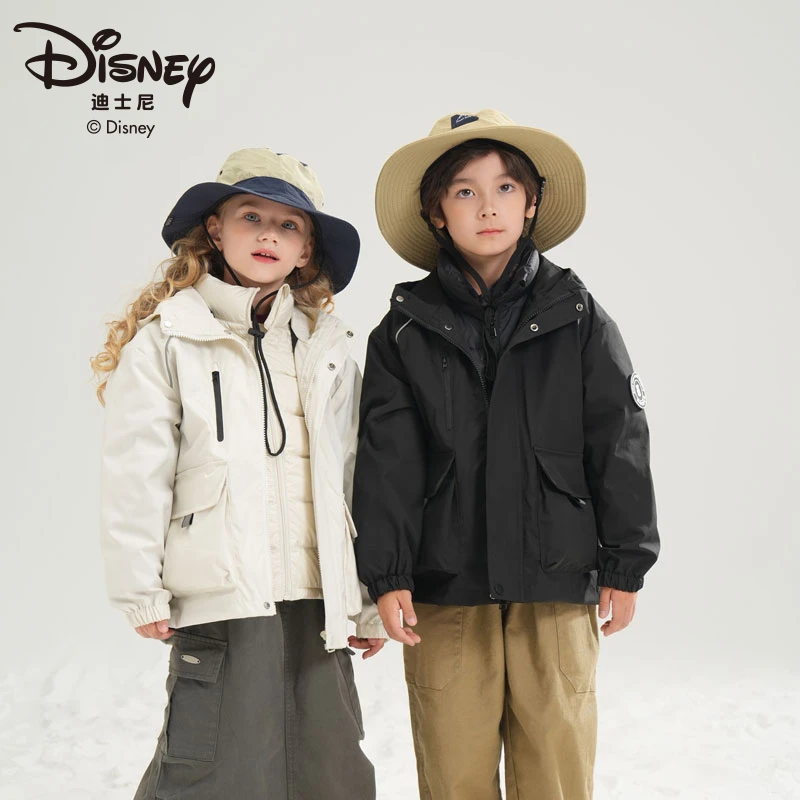 【肉妈专享】迪士尼儿童两件式羽绒外套户外保暖男女童羽绒服396