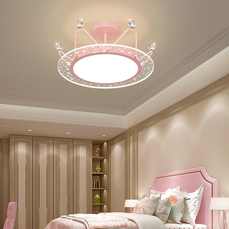 儿童房卧室吸顶灯2025年新款女孩房间主卧 个性创意简约卡通灯具
