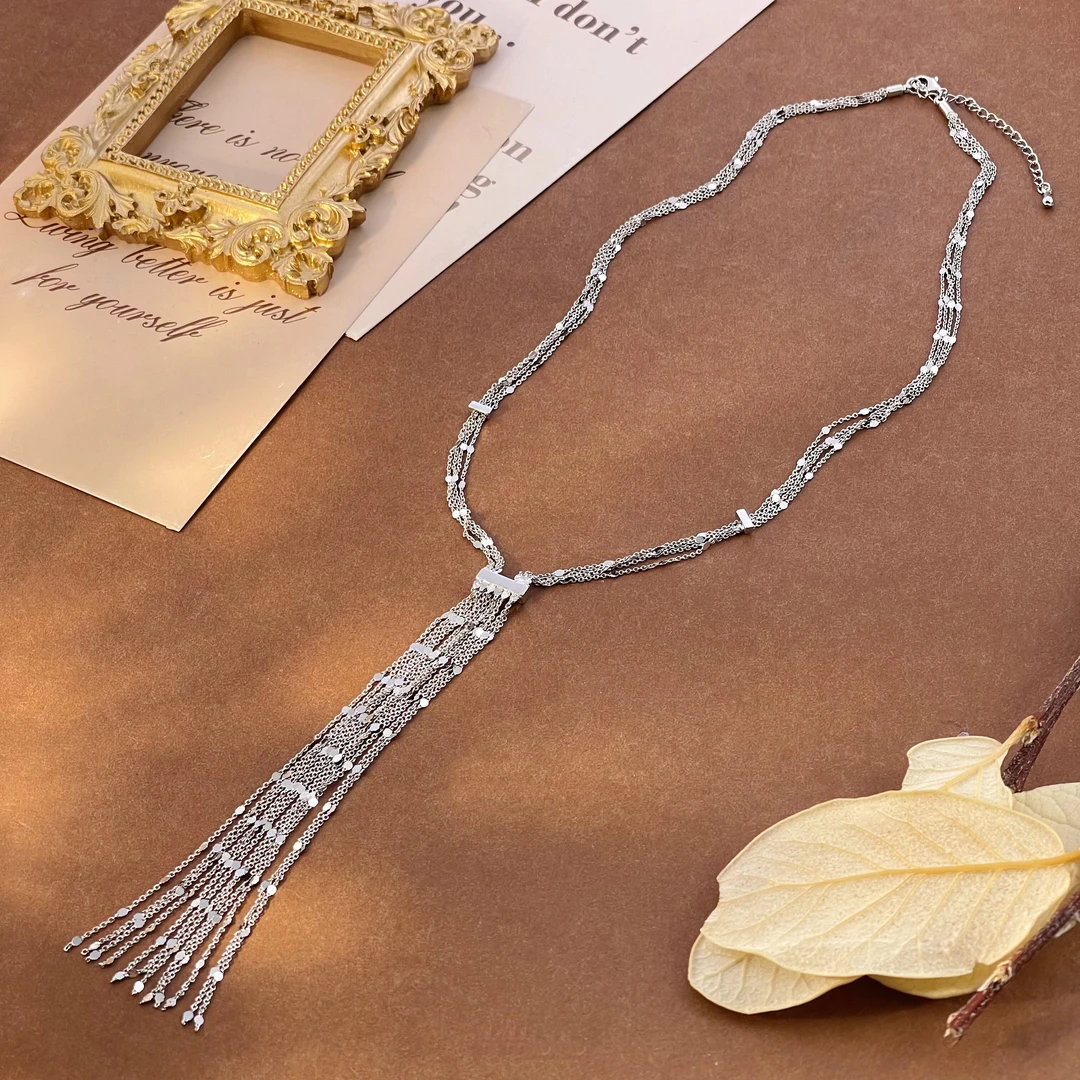 明眸皓齿 高贵气质项链A630时尚日常百搭合金材质