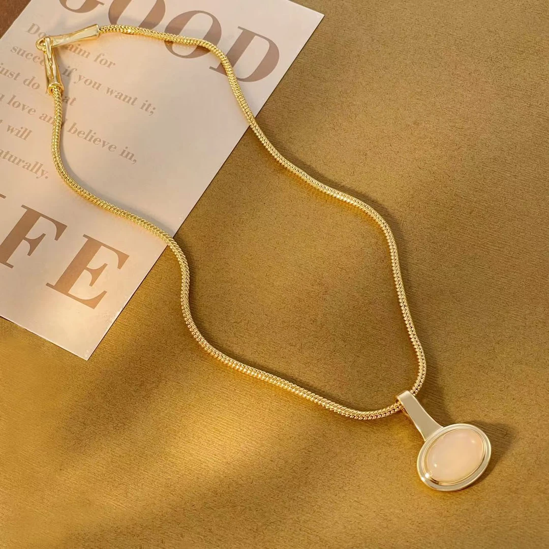 旧歌小言项链B856日常百搭小众铜合金