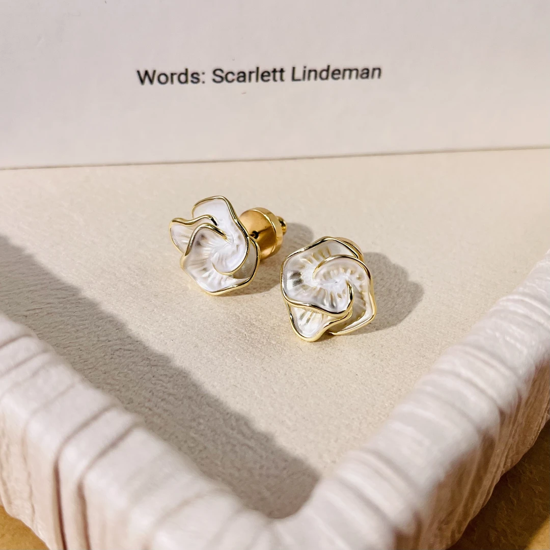 铜合金耳饰 铜合金穿壁引光耳钉N652日常百搭ins风