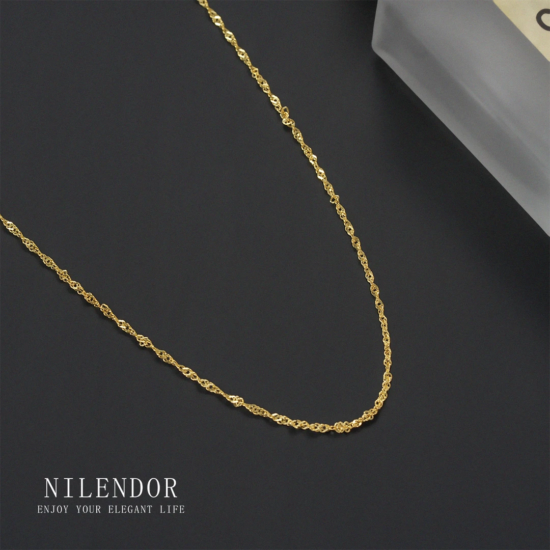 坠链均925银 XL-174经典简约满天星百搭素链锁骨链