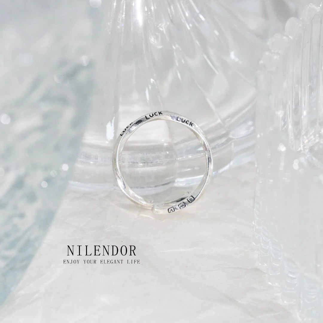 NILENDOR/昵兰D-43经典时尚百搭莫比乌斯小众开口戒指