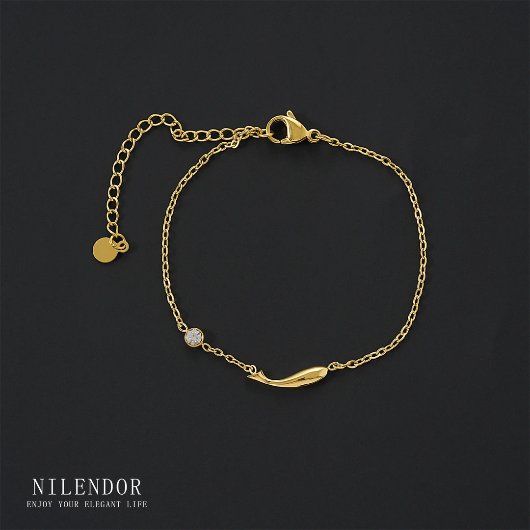 钛钢手链 SL-08时尚通勤气质好运锦鲤简约百搭手链