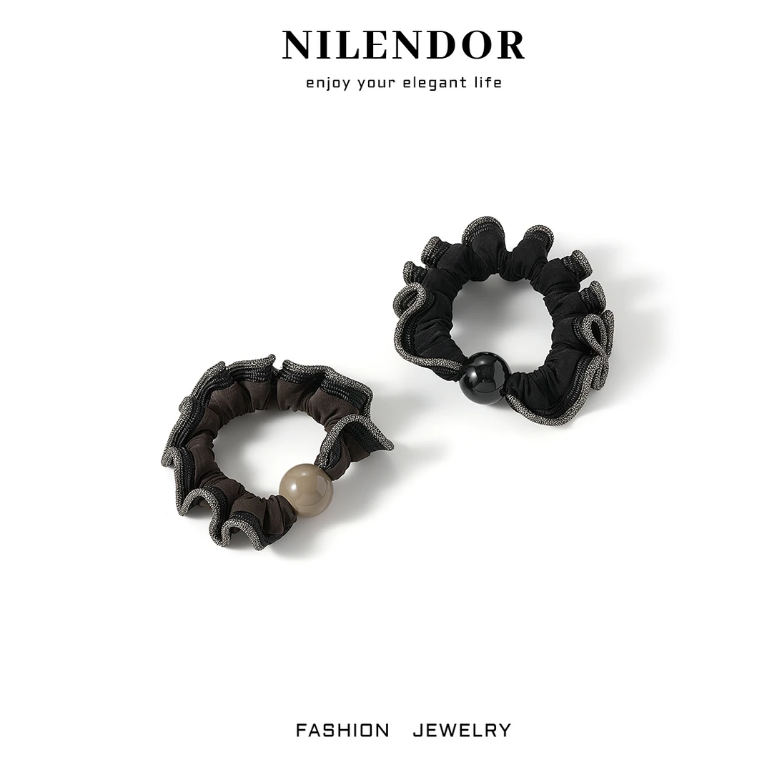 FS-51韩版时尚气质大肠发圈简约百搭优雅高弹力发圈