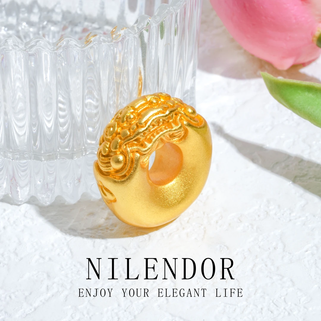 NILENDOR/昵兰 铜合金吊坠 XL-630古法民族风平安扣貔貅百搭吊坠