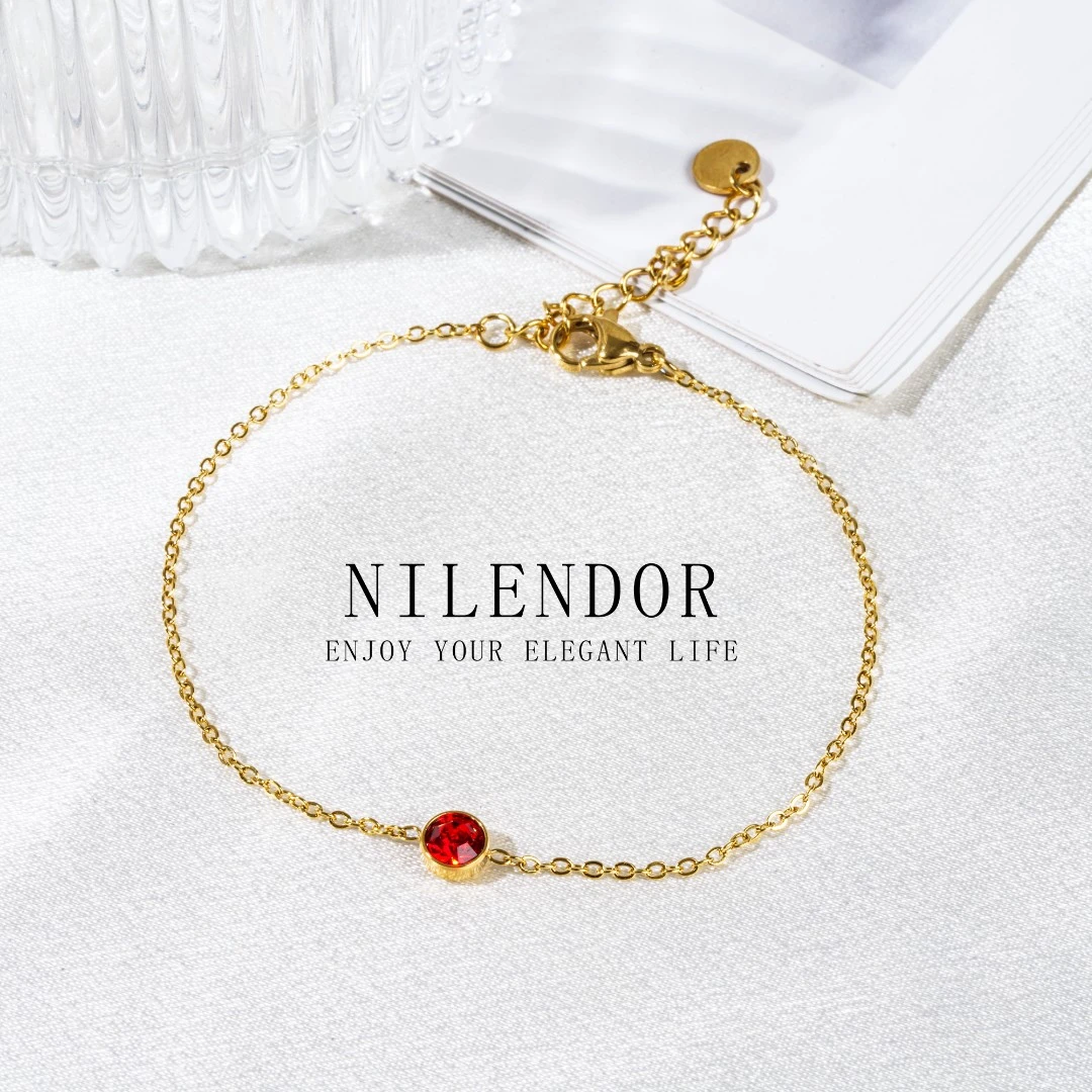 NILENDOR/昵兰SL-130经典简约红色泡泡手链