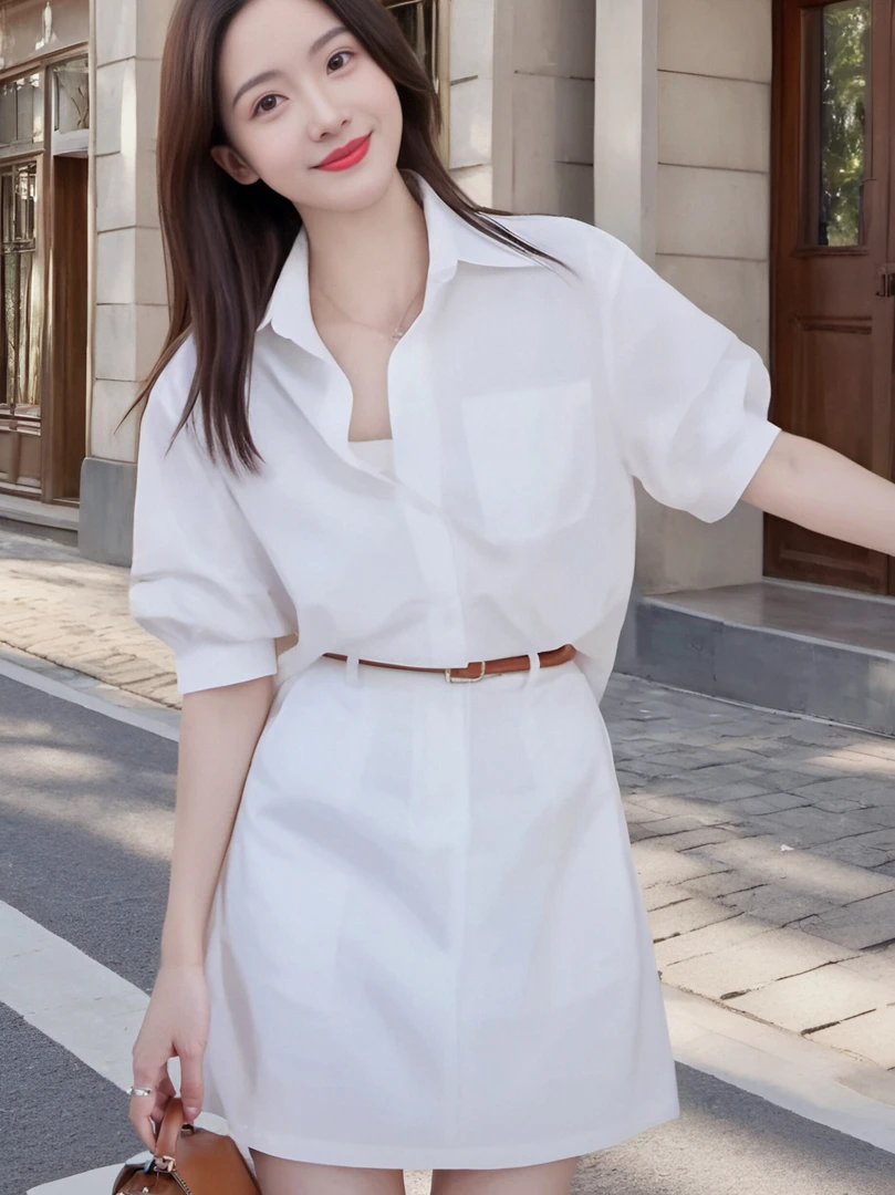 下单送腰带！A夏季新款连衣裙时尚显瘦减龄条纹时尚气质连体929